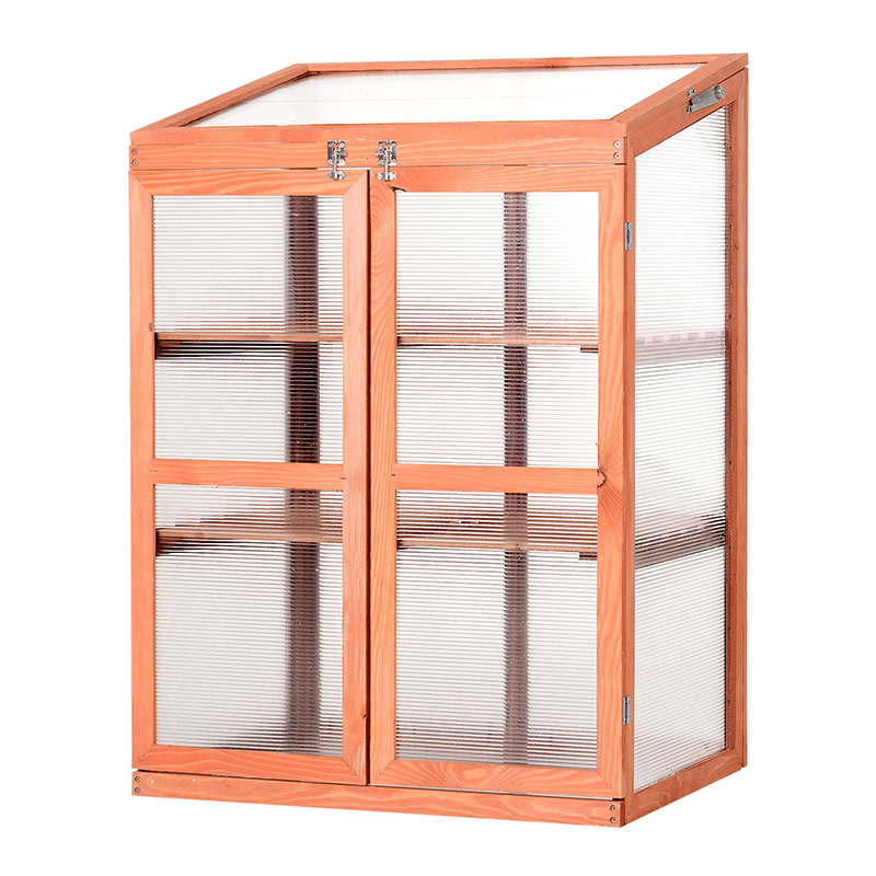 Rechteckiger Gewächshaus-Pflanzkasten mit Polycarbonatplatten, um Pflanzen warm zu halten Rechteckiger Gewächshaus-Pflanzkasten mit Polycarbonatplatten, um Pflanzen warm zu halten