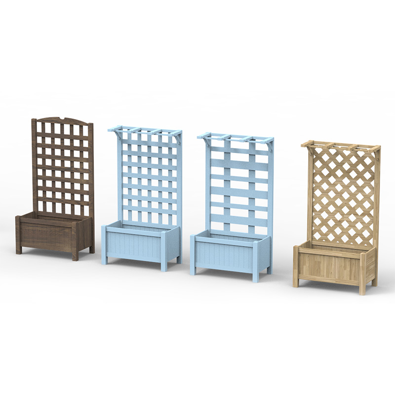 23,5' x 11,5' x 49,25' Hochbeet mit Spalierbrettrückseite & starkem Holzdesign & Materialien