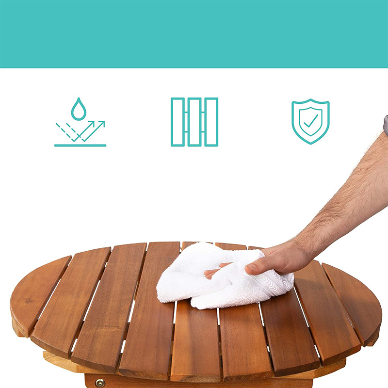 3-teiliges Bistro-Set mit Klapptisch, 2 Stühlen