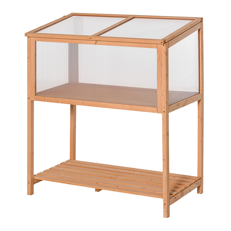 91,4 x 50,8 x 104,6 cm Gewächshaus-Schutzbox für Topfpflanzen im Freien mit aufklappbarem Deckel, Frühbeet aus Holz, Orange 91,4 x 50,8 x 104,6 cm Gewächshaus-Schutzbox für Topfpflanzen im Freien mit aufklappbarem Deckel, Frühbeet aus Holz, Orange