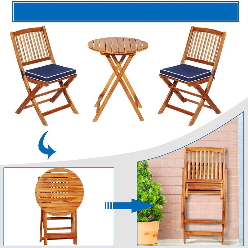 Patio Conversation Outdoor-Set 3-teiliges Patio Conversation Set mit Kissen