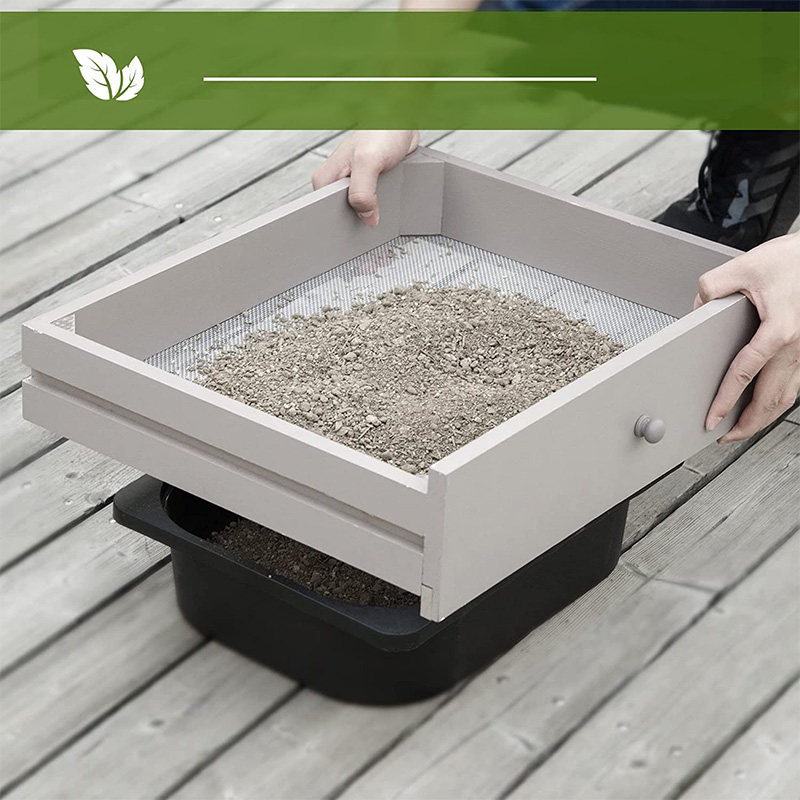 Potting Bench Table, Gartenarbeitsplatz mit Sieb, abnehmbarem Waschbecken und Körben