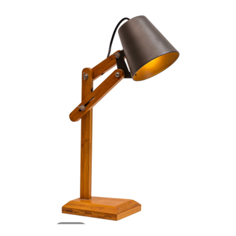 Schreibtischlampe aus Holz mit Schwingarm, Designer, Leselampen, Arbeitslampe, Arbeitslampe, Bürolampe, Nachttischlampe – Weiß dgsfwsdwr/Schwarz