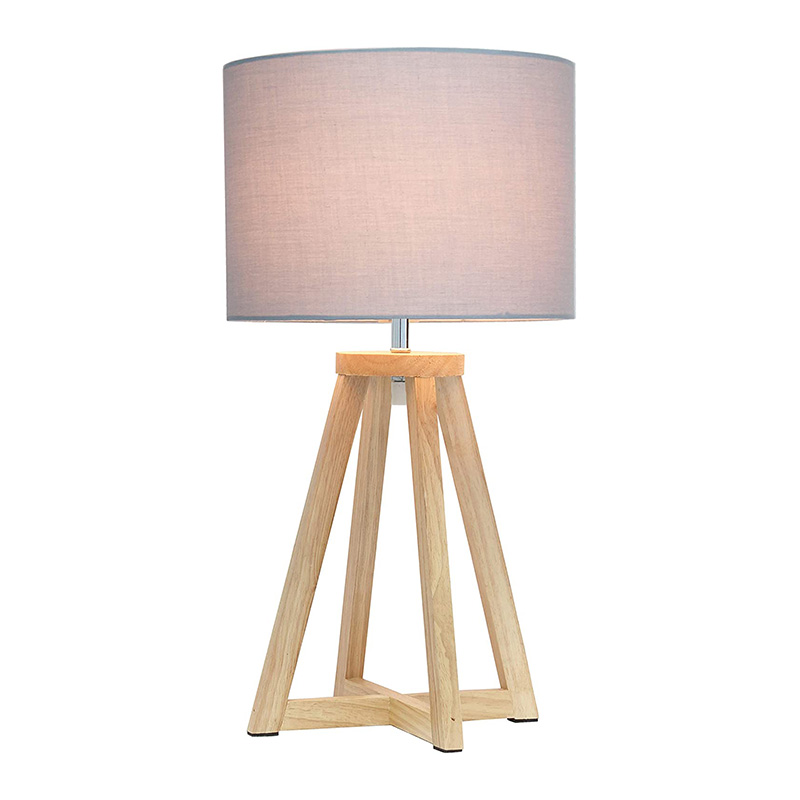 Antik-Eisblau und natürliches Seil-Finish – runder Hardcover-Schirm aus natürlichem Leinen – Ein-Aus-Drehschalter