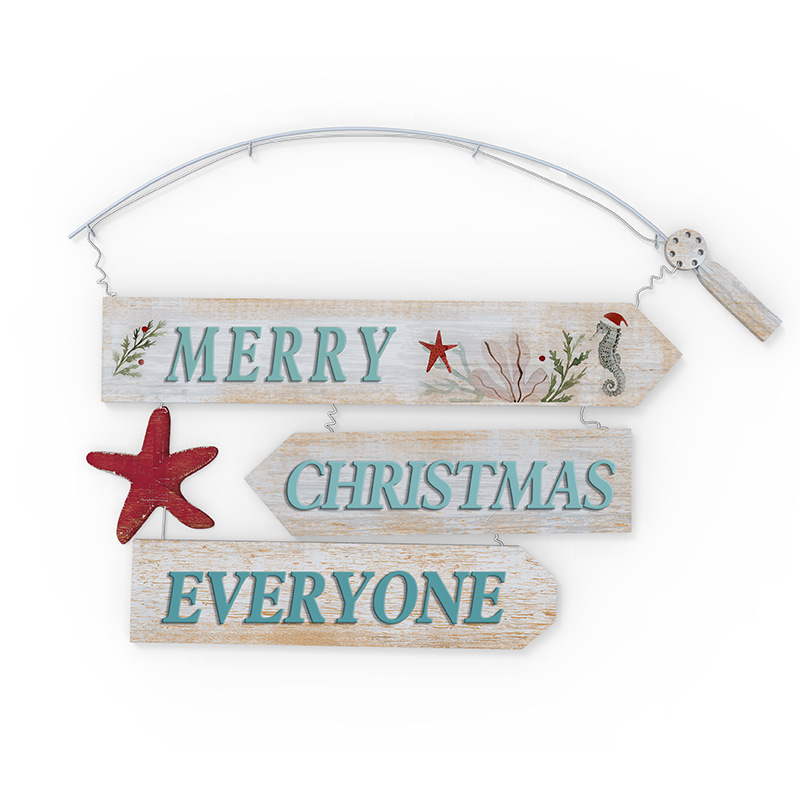 Der Strand ist mein glücklicher Ort Schild – Strandhaus-Dekoration – Holzschild