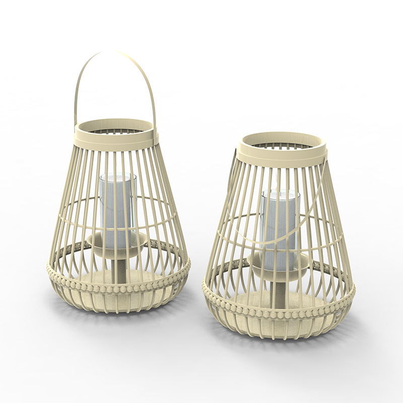 Metalllaterne mit batteriebetriebener Kerze – Traditionelles Schwarz, 17' Laterne