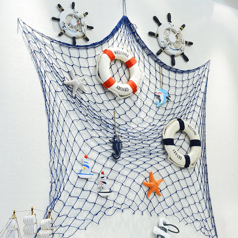 Nautisches Holzboot Schiffslenkrad/Handgefertigtes Holzschiffsrad Piratendekor Wand- und Türaufhängung Ornament Plaque Weißer Fisch