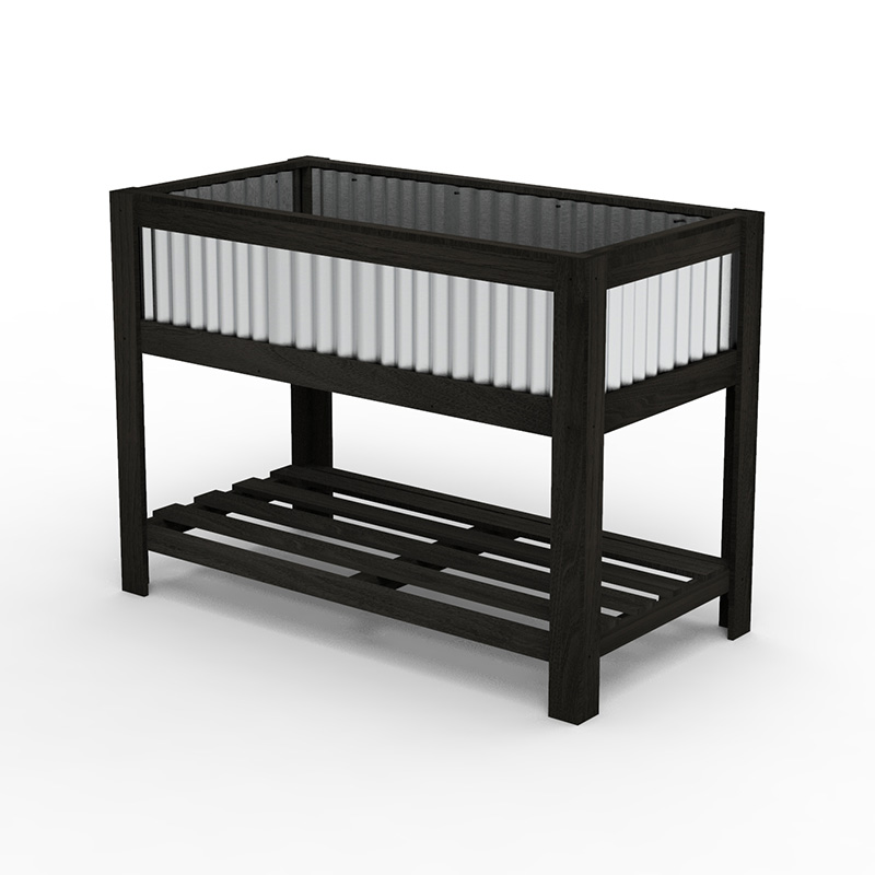 47' x 23' x 35' Hochbeet aus Holz für den Garten mit großzügiger Fläche zum Pflanzen, Ablage und vielseitiger Verwendung