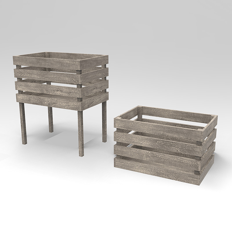 3-stöckiges Hochbeet, freistehender Pflanzkasten für Gemüse, Kräuter, Blumen