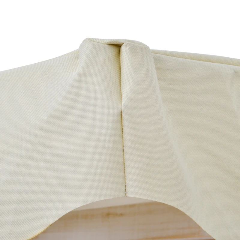 2-Personen-Außenschaukel Verandaschaukel mit Holzständer, starkem A-Rahmen-Design und verstellbarem Wasserkampf-Baldachin