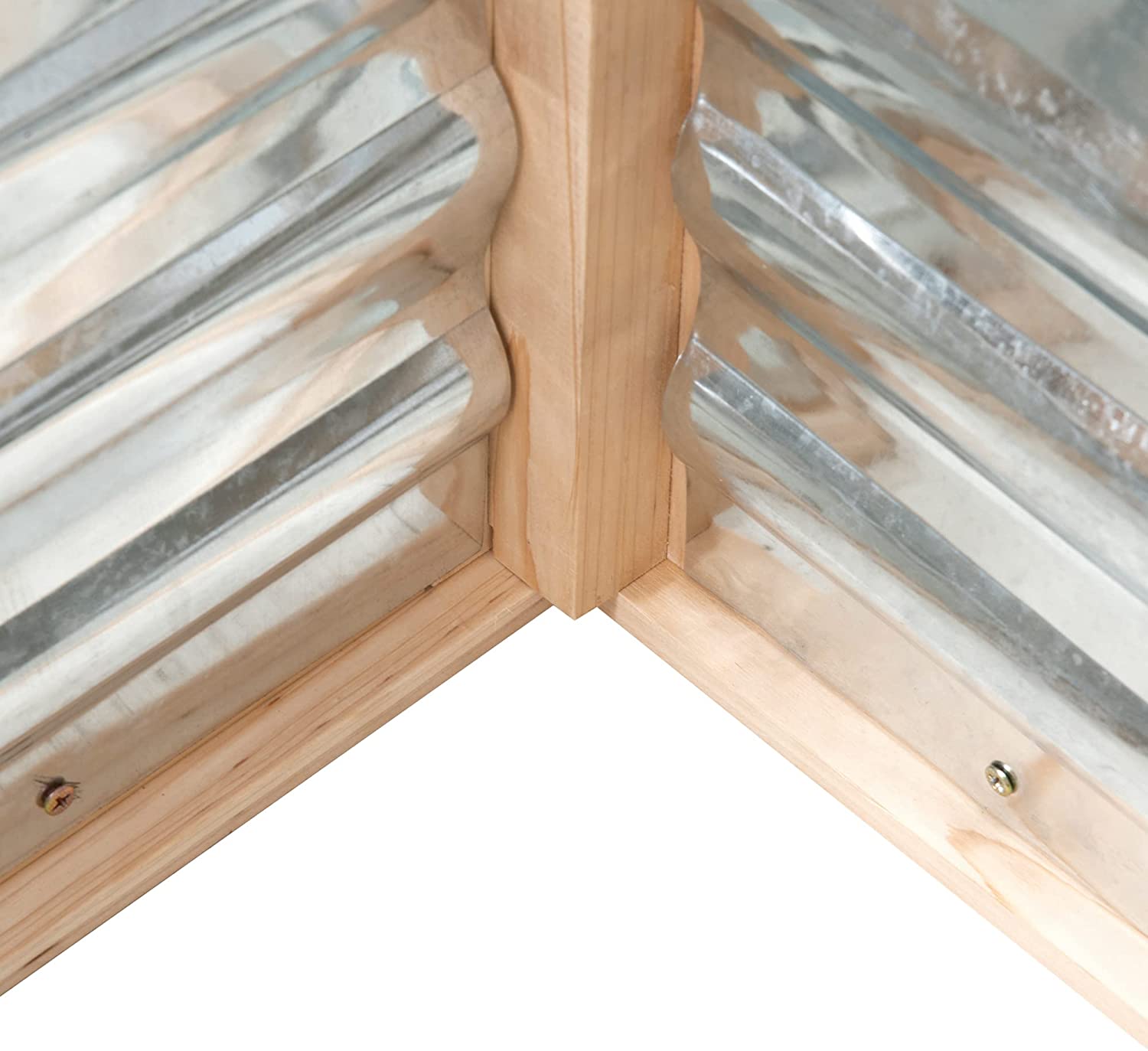 Erhöhtes Garten-Blumenbeet-Set mit Gewächshaus, Frühbeet-Pflanzgefäß aus Holz, natur