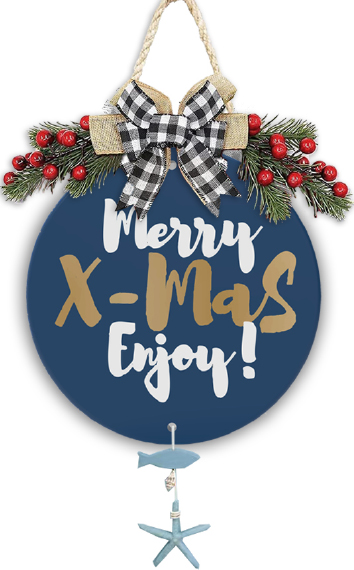 Lixincrafts Küstenschutzgebiet, Dekoration im Meeresstil, Muschelkranz