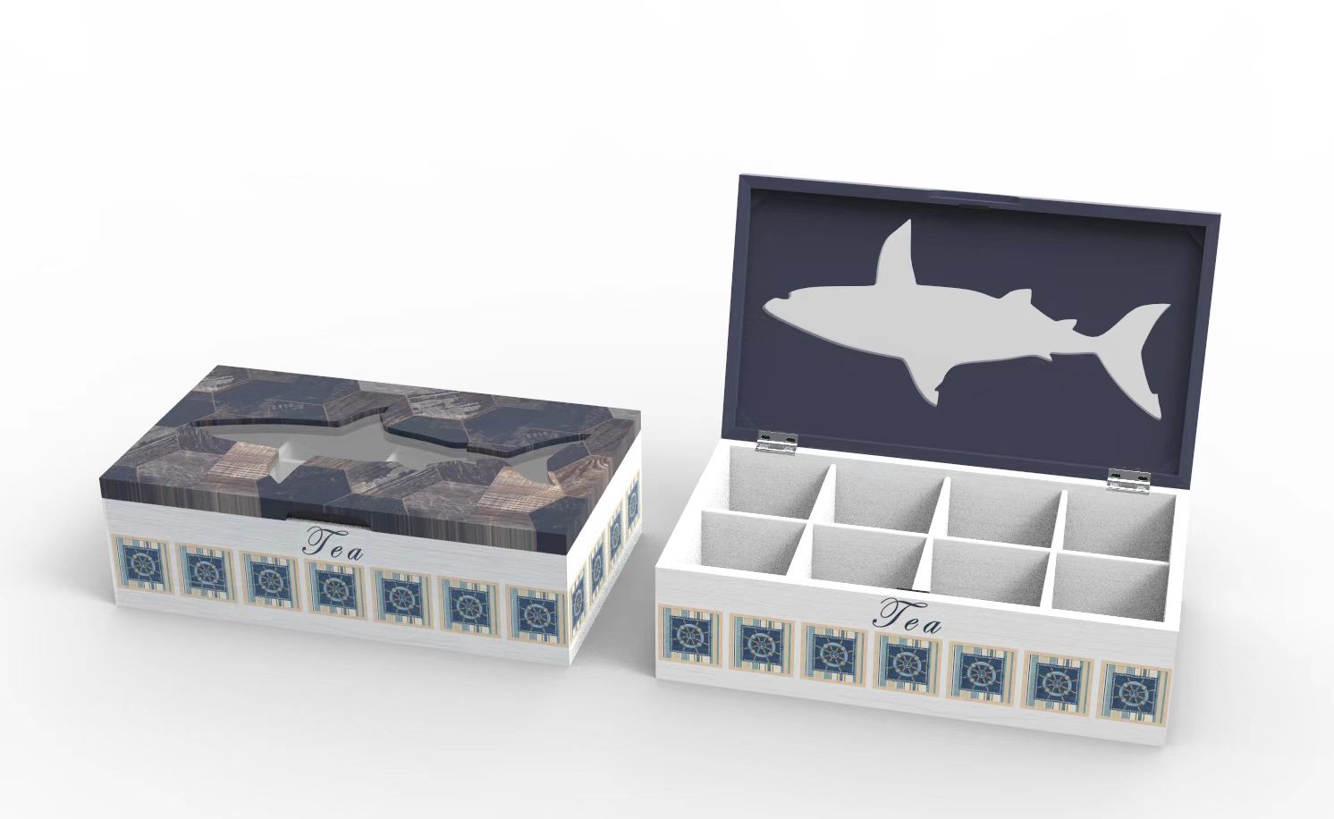 Lixincrafts Sea-Sanctuary-Dekor, Sea-Style-Dekor, Teebox