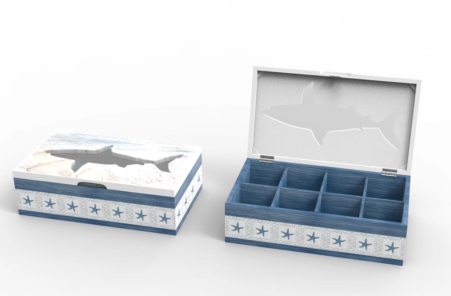 Lixincrafts Sea-Sanctuary-Dekor, Sea-Style-Dekor, Teebox