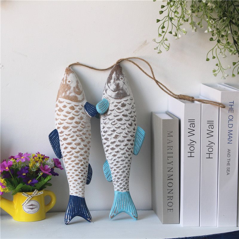 Lixincrafts Küstenschutzgebiet, Dekor im Meeresstil, Schiffsrad – Fischdekor