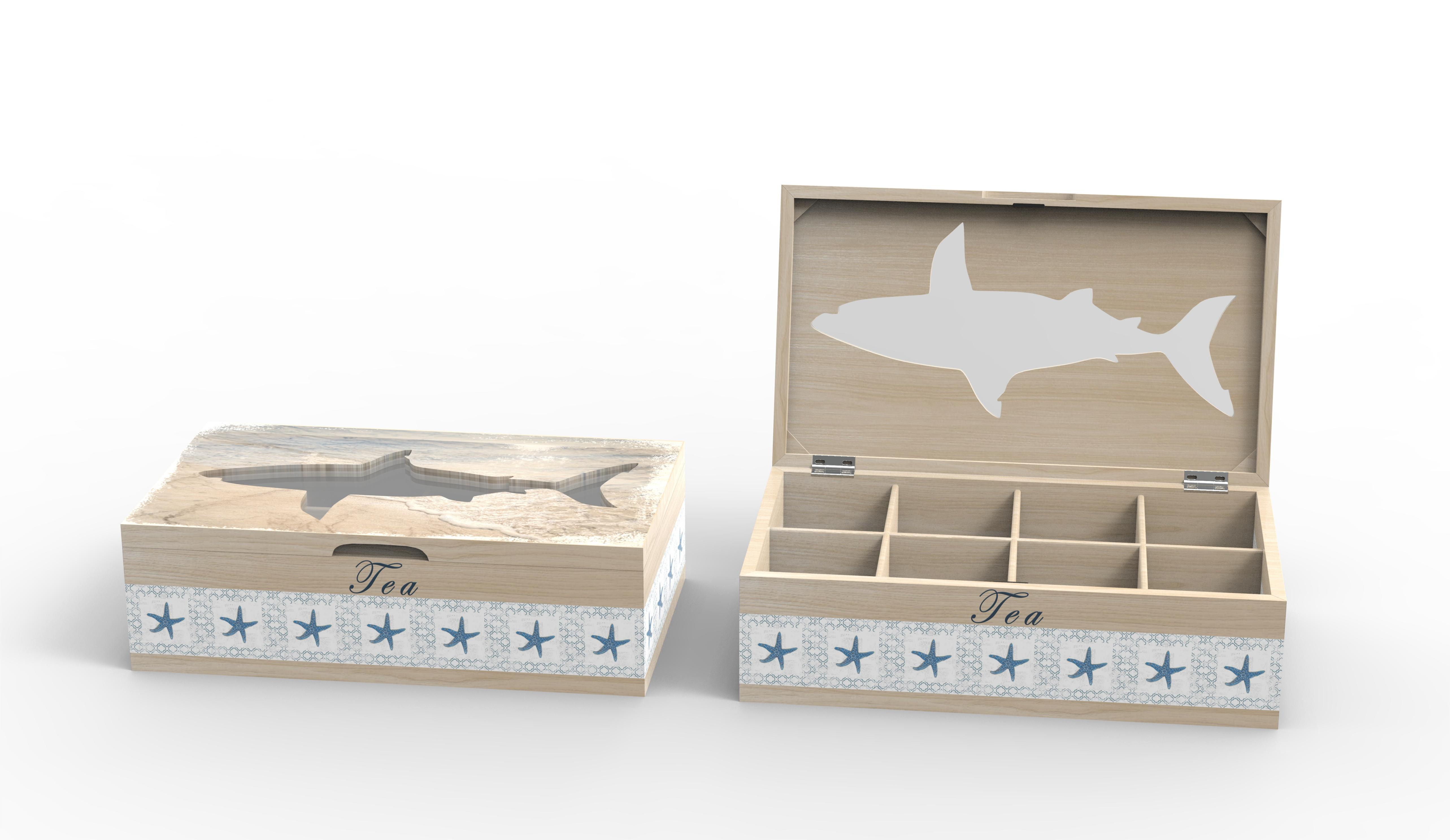 Lixincrafts Sea-Sanctuary-Dekor, Sea-Style-Dekor, Teebox