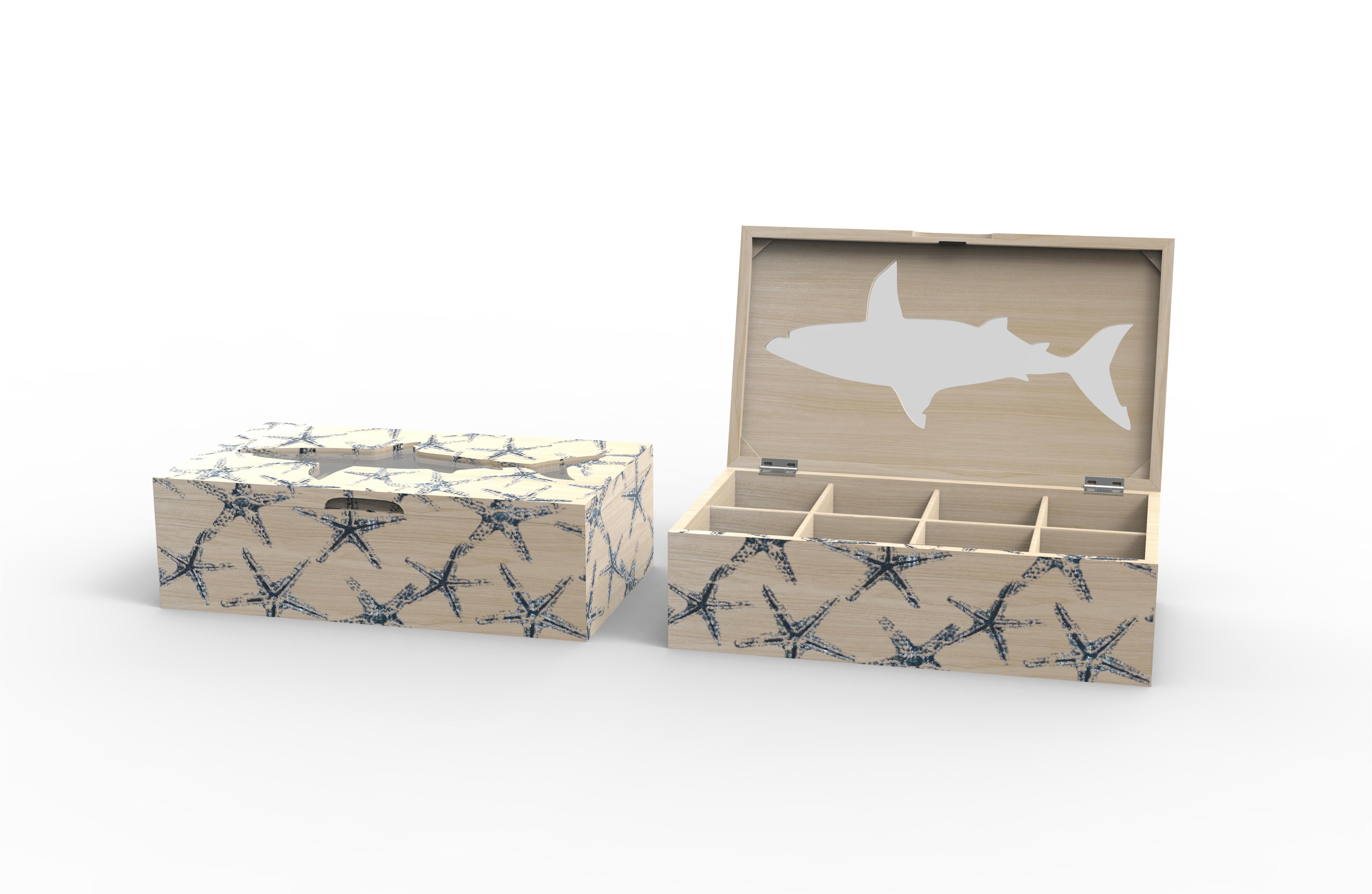 Lixincrafts Sea-Sanctuary-Dekor, Sea-Style-Dekor, Teebox