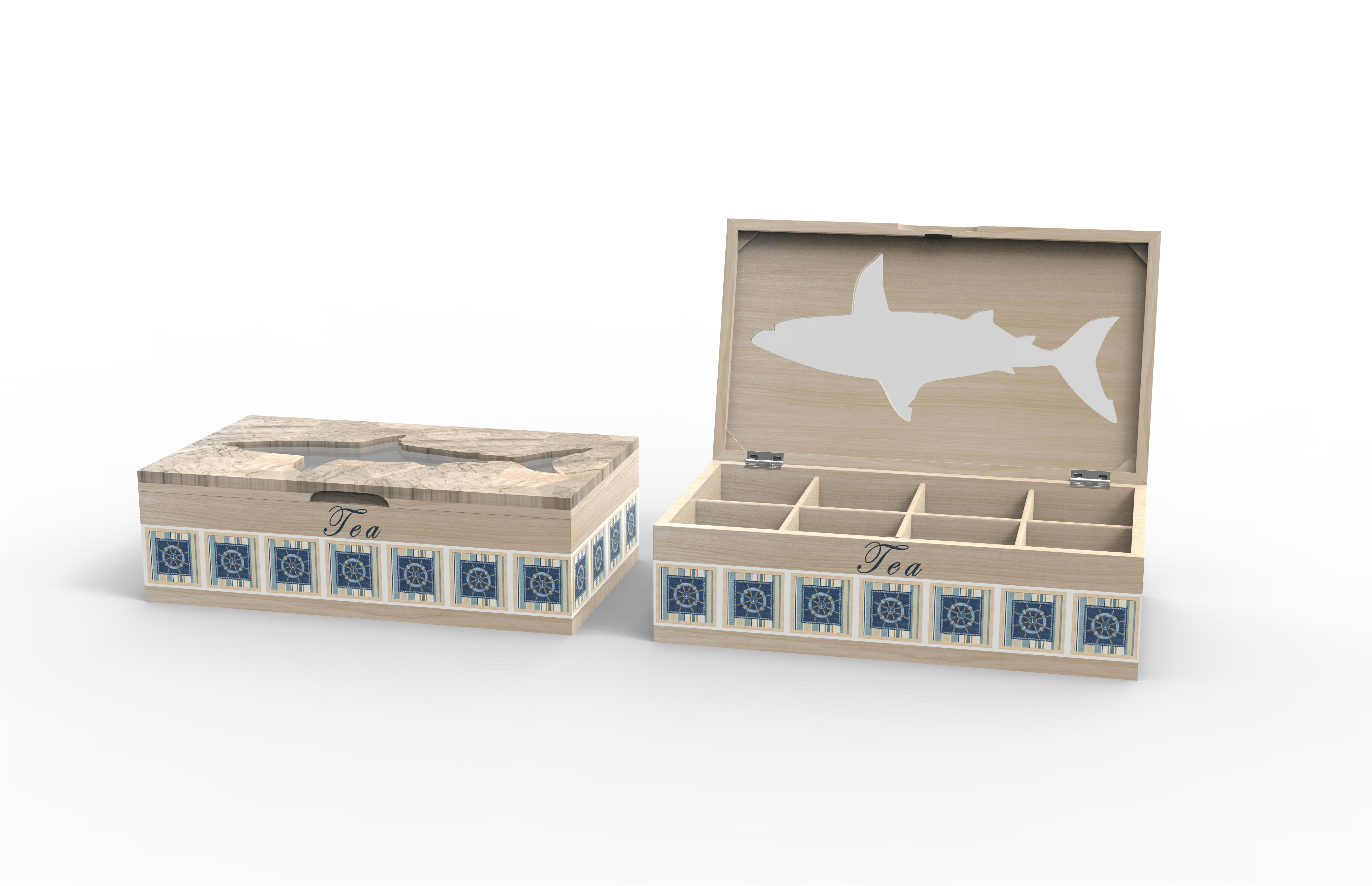 Lixincrafts Sea-Sanctuary-Dekor, Sea-Style-Dekor, Teebox